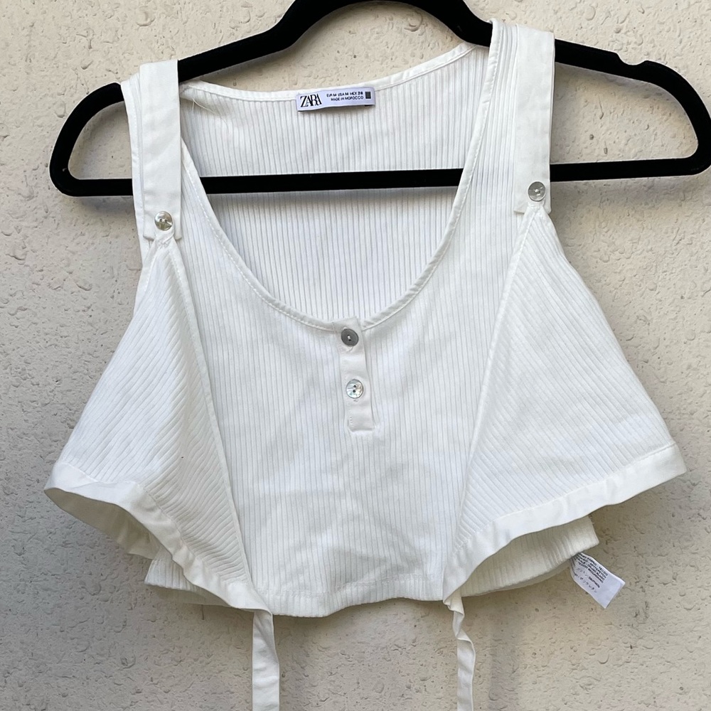 Zara brand new limited edition bohemian summer crop top (cotton) - Picture 3 of 9